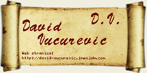 David Vučurević vizit kartica